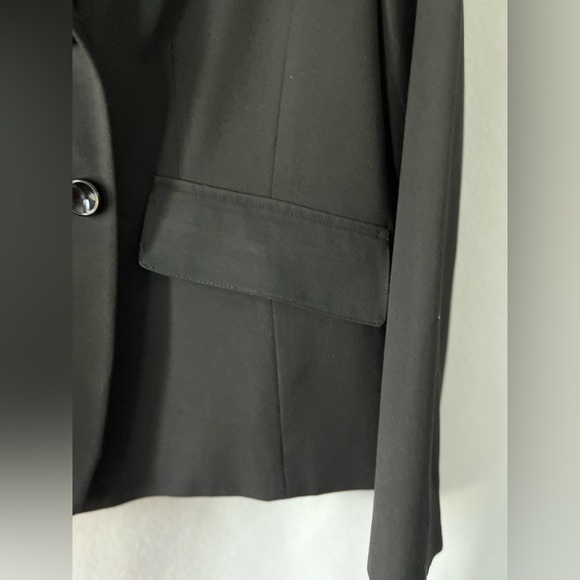 Nine West Size 14W Black Dress Jacket with Shoulder Pads - Picture 7 of 14